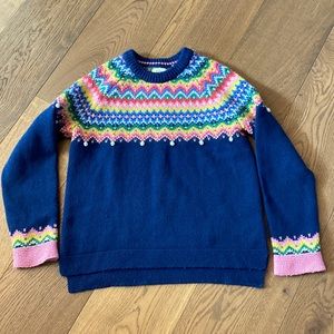 Boden girls size 1314 Fairisle sweater